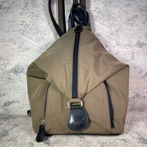 Ameribag nylon backpack convertible multiple zippers